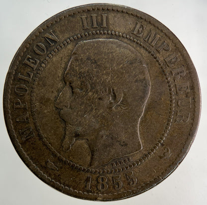 1855 France 10 Centimes Coin | Collectable Grade