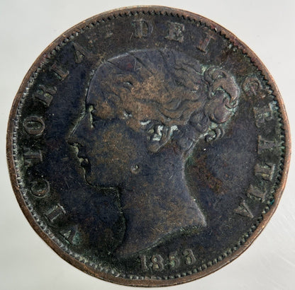 1853 Victoria Half - Penny Coin | Collectable Grade