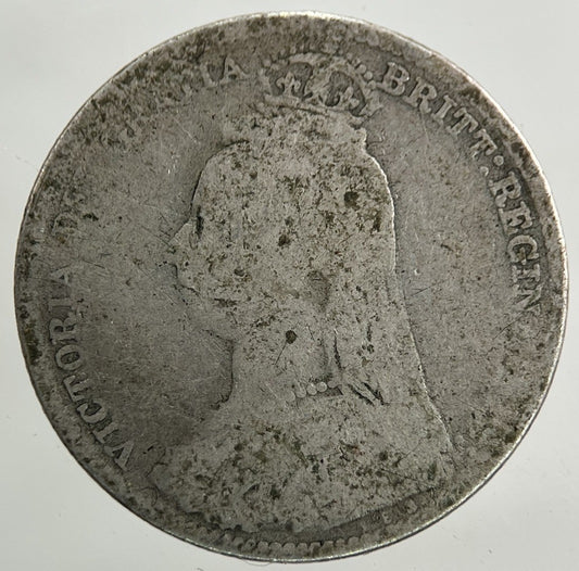 1890 Victoria Sixpence Silver Coin | Fair Grade