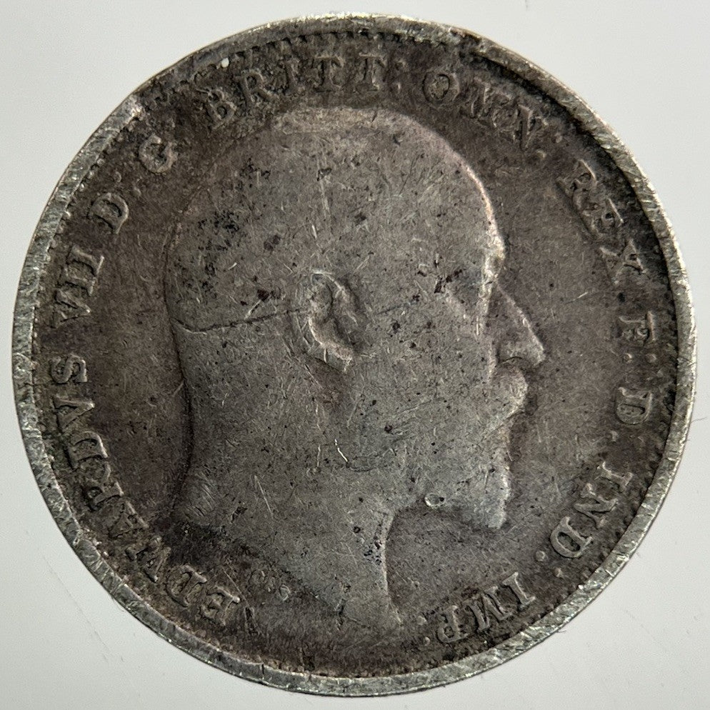1906 Edward VII Threepence Silver Coin | Fine Collectable Grade