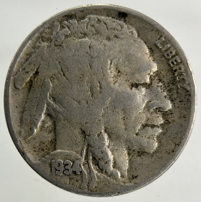 1934 - D US USA Nickel 5 Cents Coin | Collectable Grade