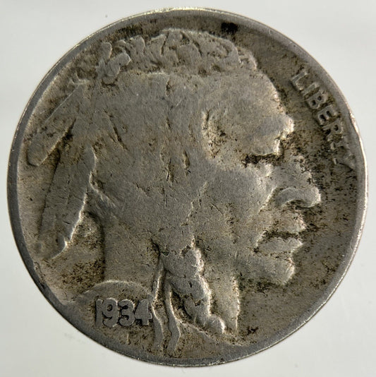 1934 - D US USA Nickel 5 Cents Coin | Collectable Grade