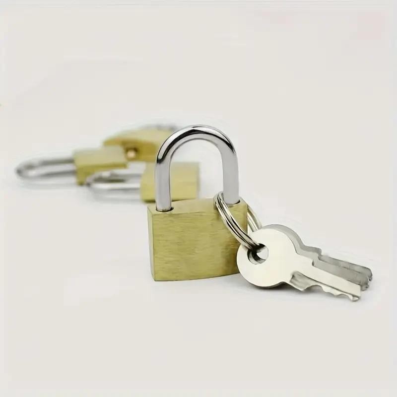 x2 Small Metal Security Lock Luggage Case Padlock Backpack Lock - UK Stock