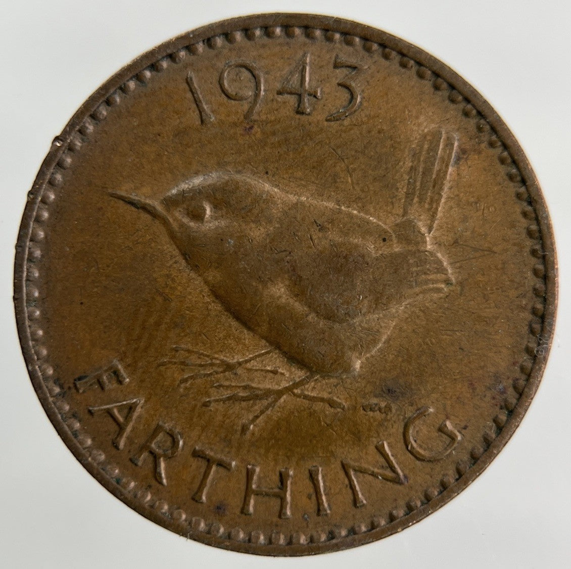 1943 George VI Wren Farthing Coin | Collectable Grade