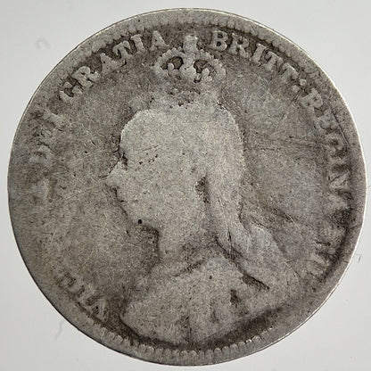 1890 Victoria Threepence Silver Coin | Collectable Grade | a8475