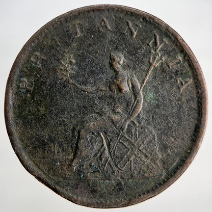 1806 George III Half - Penny | British Coin | Fine Collectable Grade | a1801