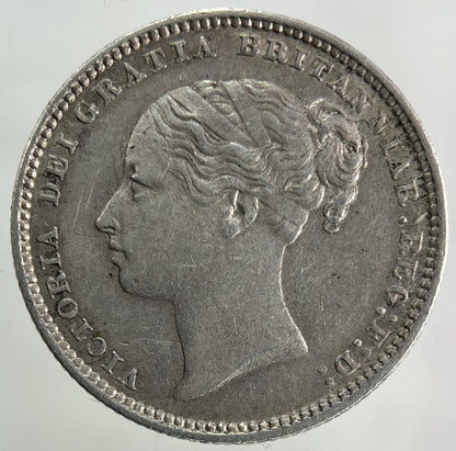 1883 Victoria Shilling Silver Coin | Very High Grade