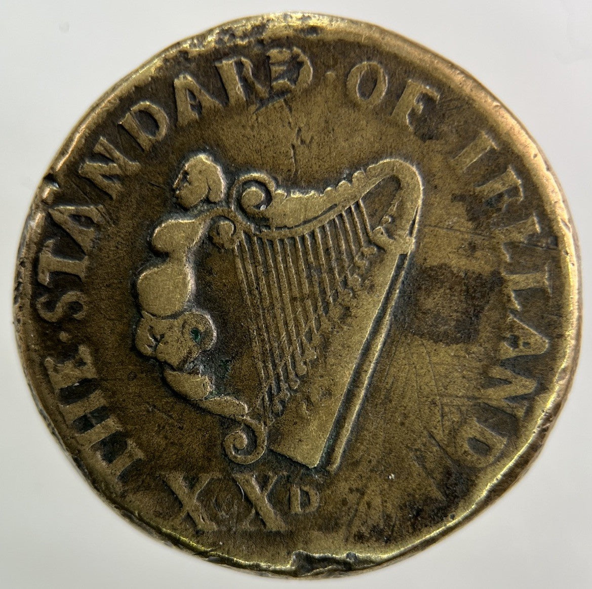 1697 Irish William III 3rd Weight XXD Token Coin | Fine Collectable Grade