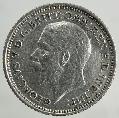1928 George V Sixpence Silver Coin | Fine Collectable Grade