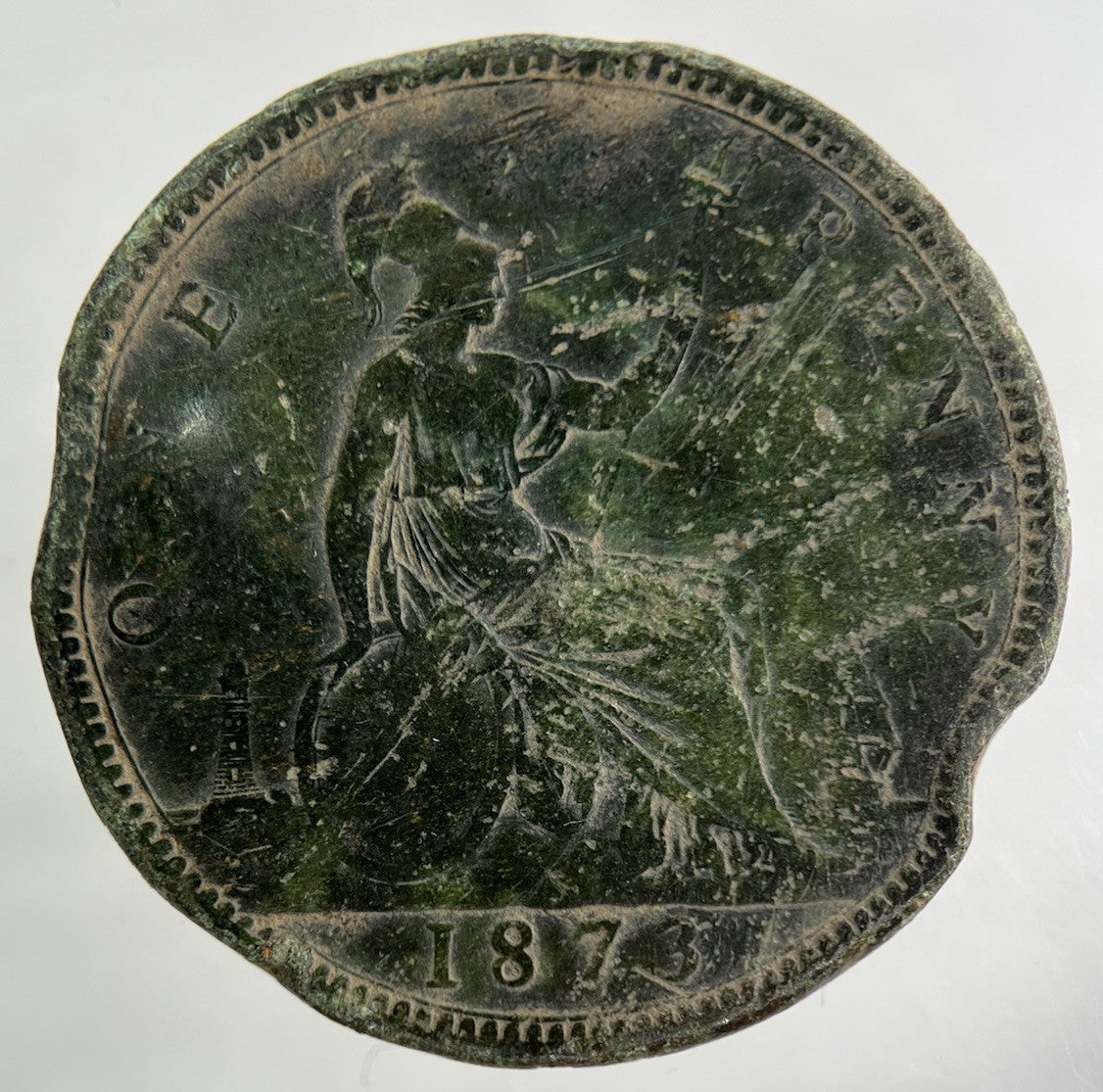 1873 Victoria One Penny Coin | Collectable Grade