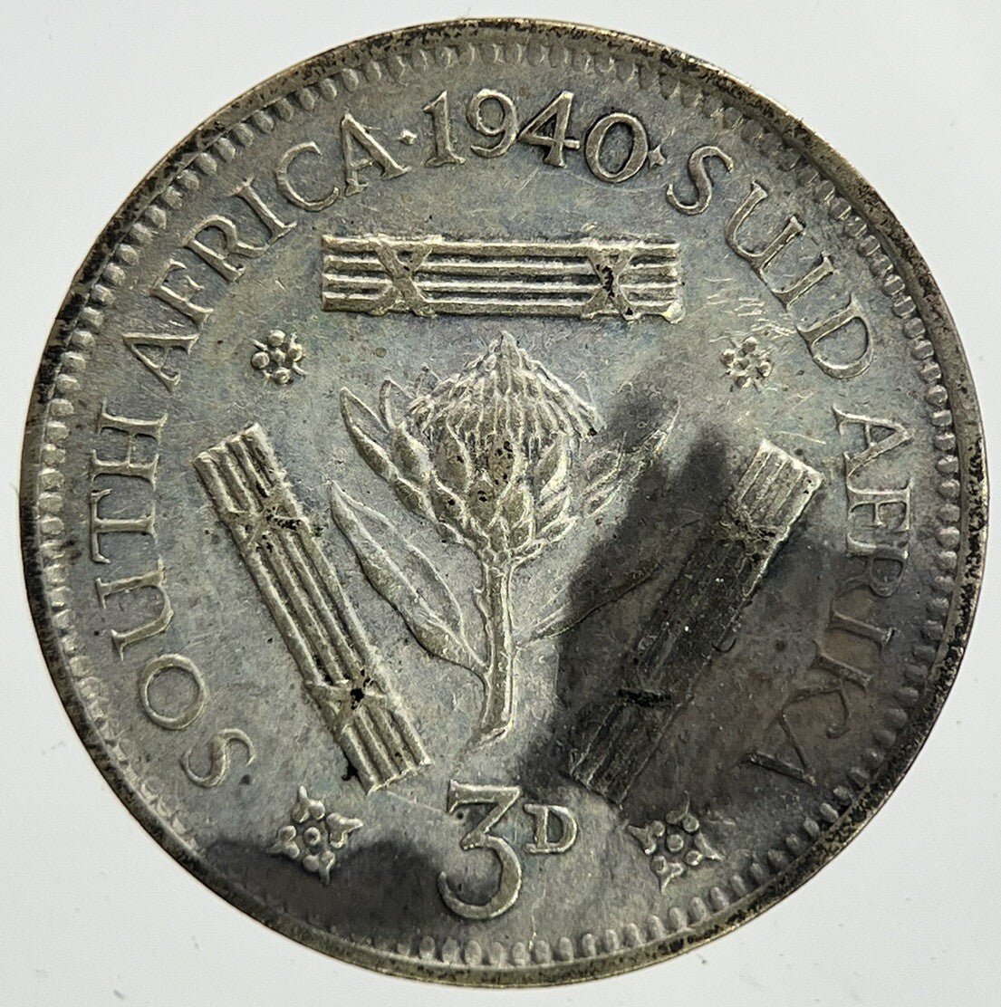 1940 South Africa Threepence Silver Coin | Fine Collectable Grade | a6991