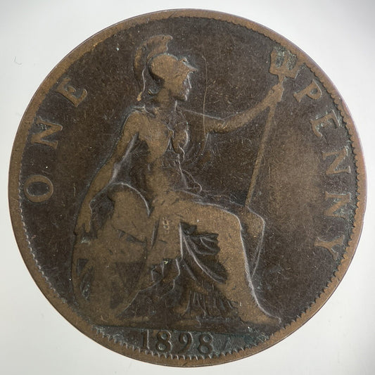 1898 Victoria One Penny Coin | Collectable Grade