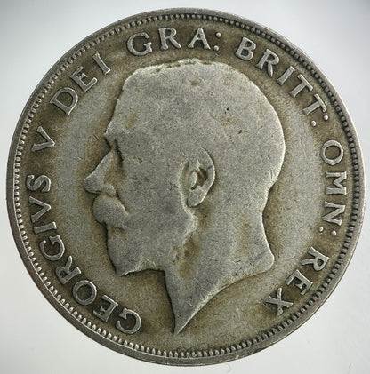 1921 George V Half - Crown Silver Coin | Fine Collectable Grade
