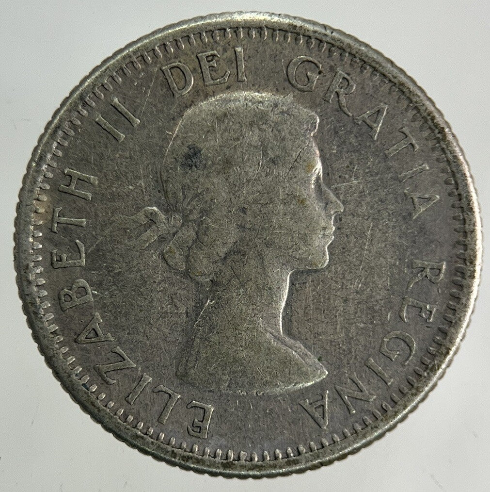 1960 Canada 10 Cents Silver Coin | Fine Collectable Grade