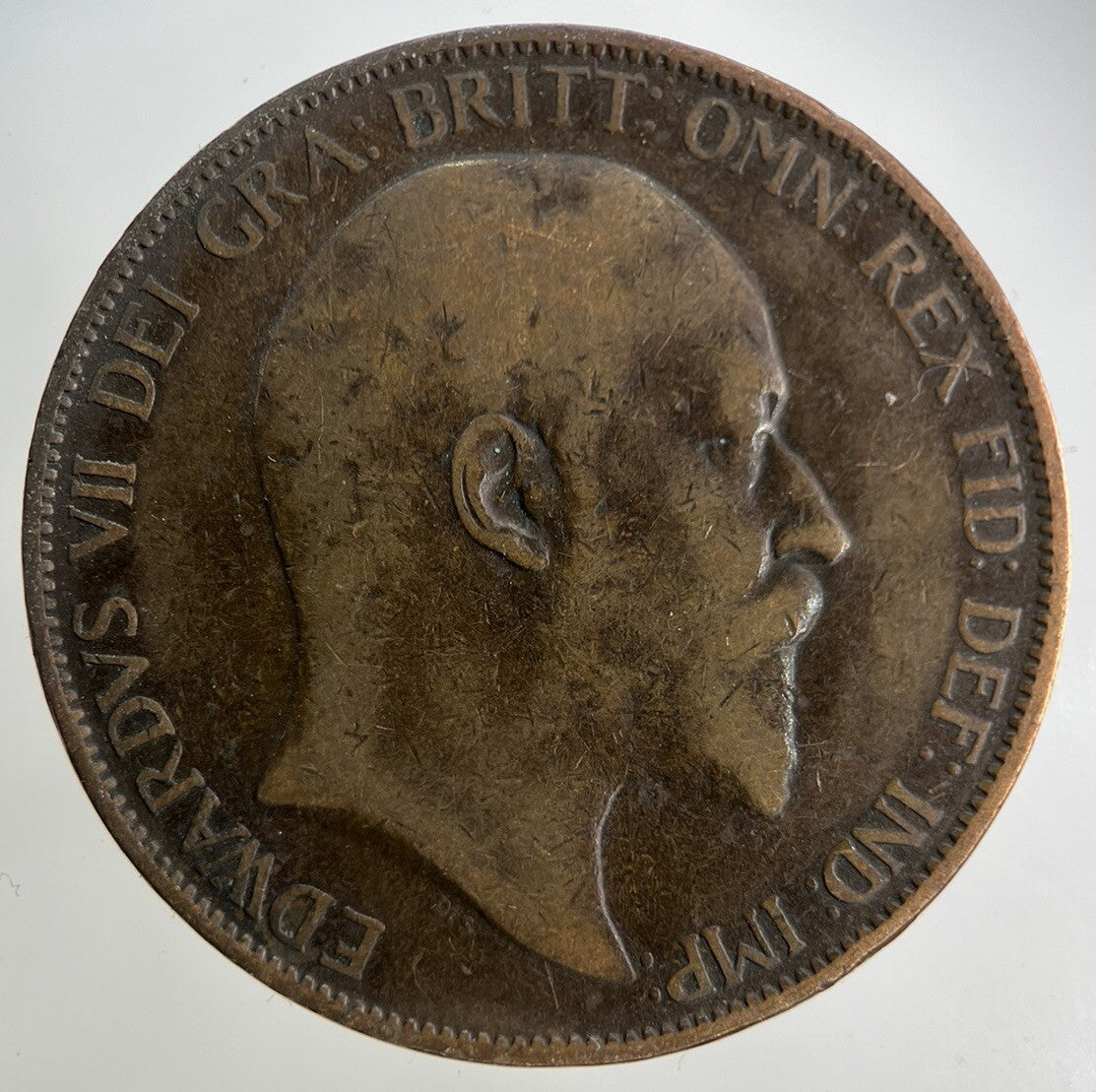 1902 Edward VII One Penny Coin | Fine Collectable Grade