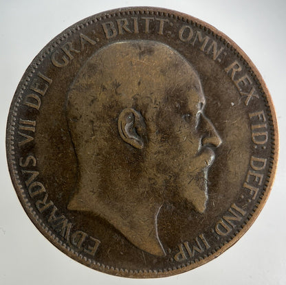1902 Edward VII One Penny Coin | Fine Collectable Grade