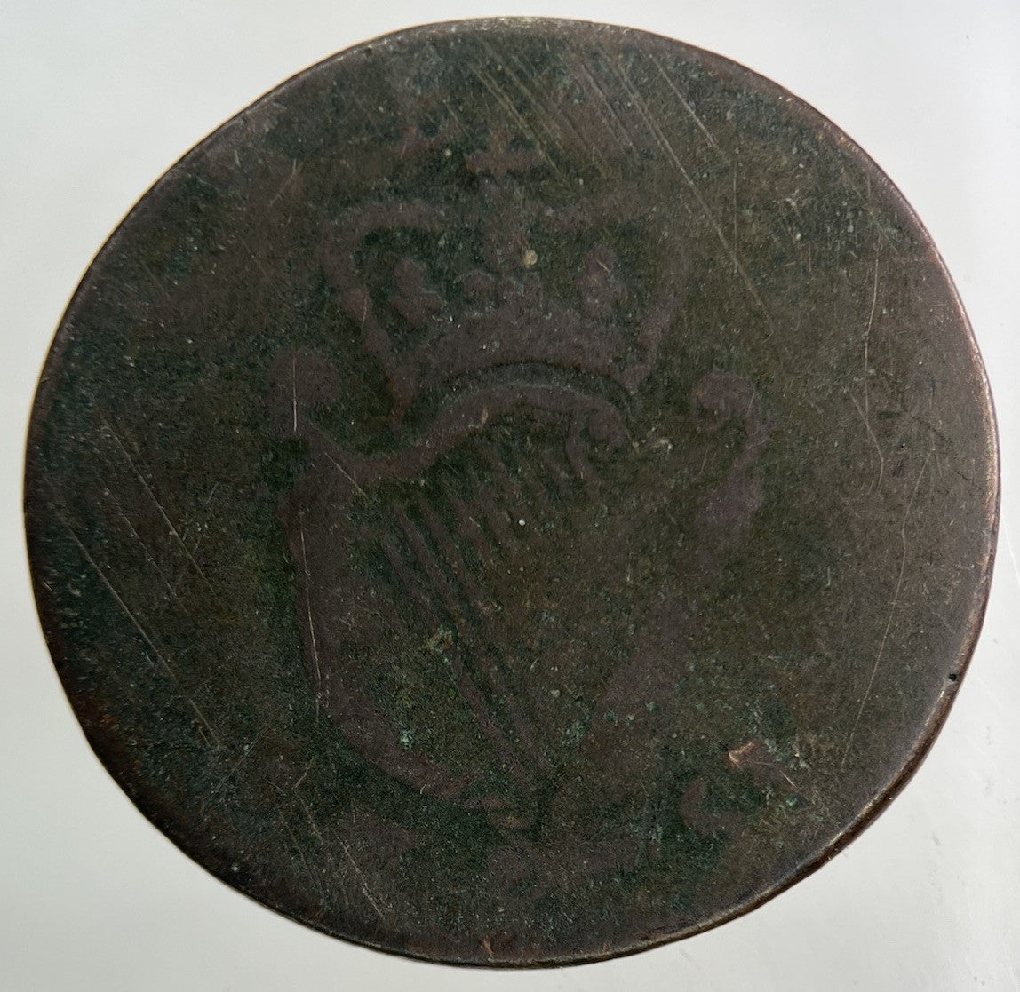 1753 Irish Half - Penny Coin | Collectable Grade