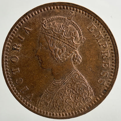 1892 India 1/12 Anna Coin | Very Fine Grade