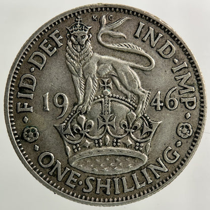 1946 George VI Shilling Silver Coin | Fine Collectable Grade