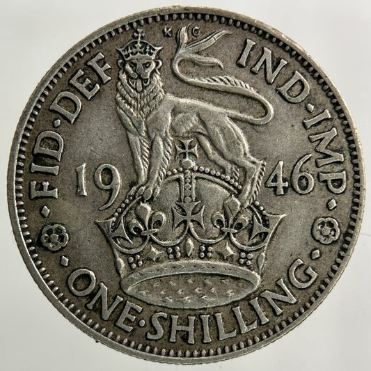 1946 George VI Shilling Silver Coin | Fine Collectable Grade