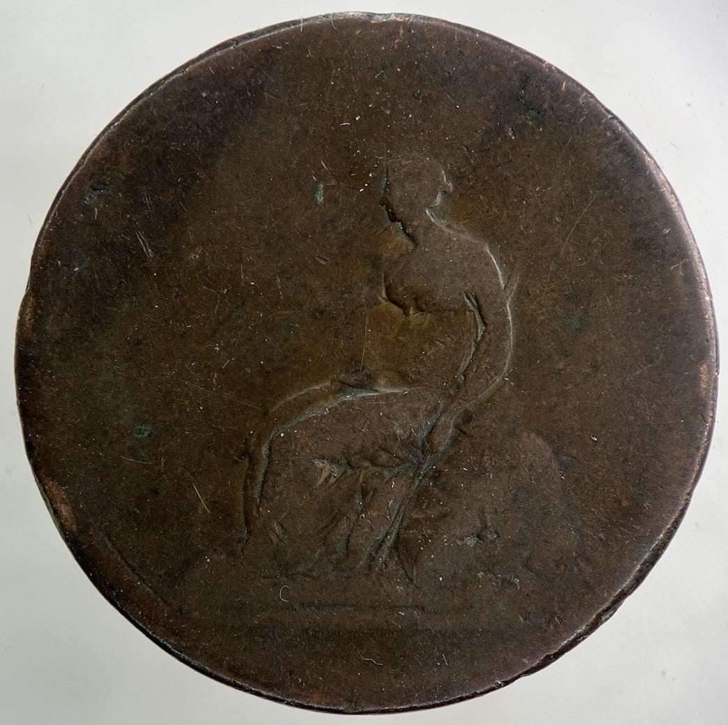 British George III 3rd One Penny Coin | Fair Grade