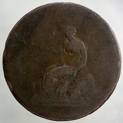 British George III 3rd One Penny Coin | Fair Grade