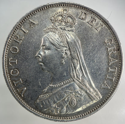 1887 Victoria Double Florin Silver Coin | Very High Grade