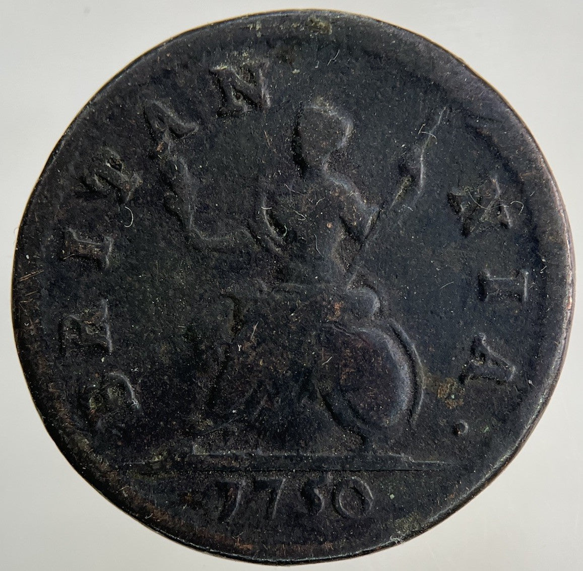 1750 George II 2nd Farthing Coin | Collectable Grade