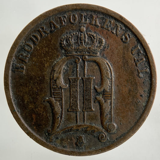 1901 Sweden 2 Ore Coin | Collectable Grade