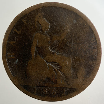 1862 Victoria Half - Penny Coin | Collectable Grade