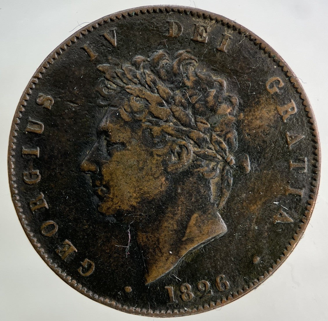 1826 George IV Half - Penny Coin | Fine Collectable Grade