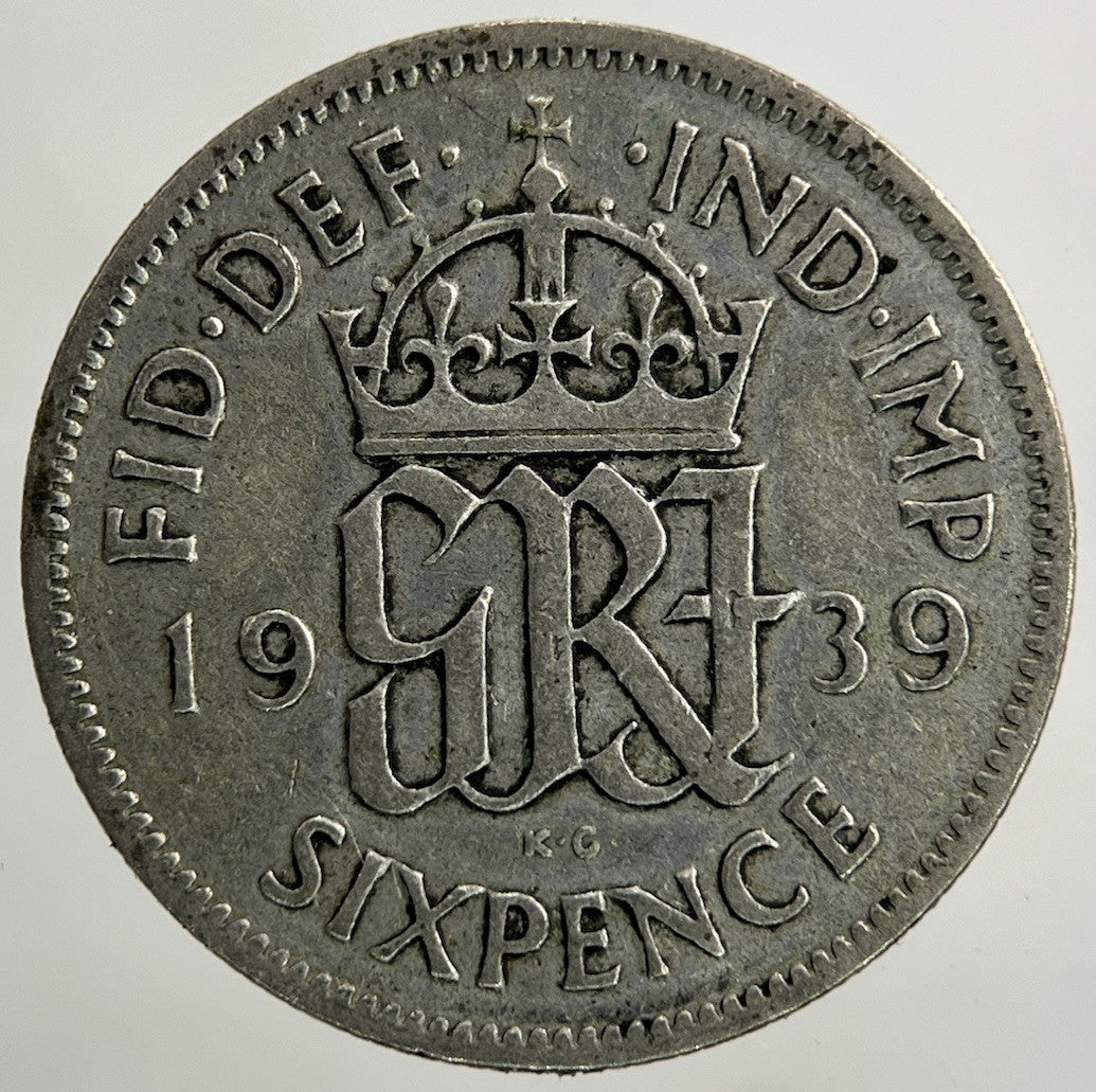 1939 George VI Sixpence Silver Coin | Collectable Grade