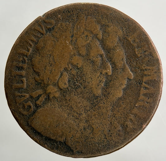 1694 William III 3rd & Mary Farthing Coin | Collectable Grade