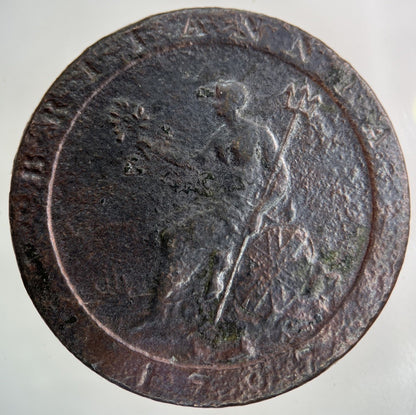 1797 George III 3rd Cartwheel One Penny Coin | Collectable Grade