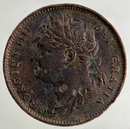 1821 George IV Farthing Coin | Very High Grade