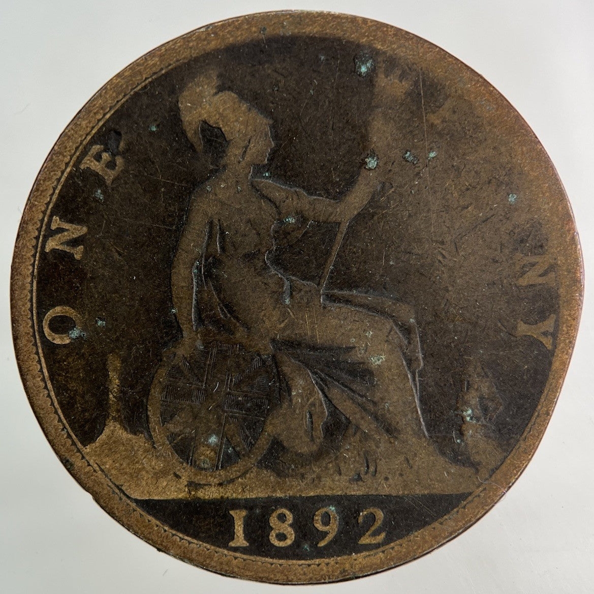 1892 Victoria One Penny Coin | Collectable Grade