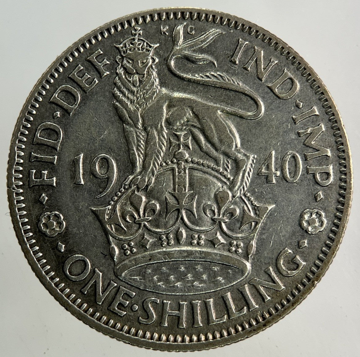 1940 George VI Shilling Silver Coin | Fine Collectable Grade