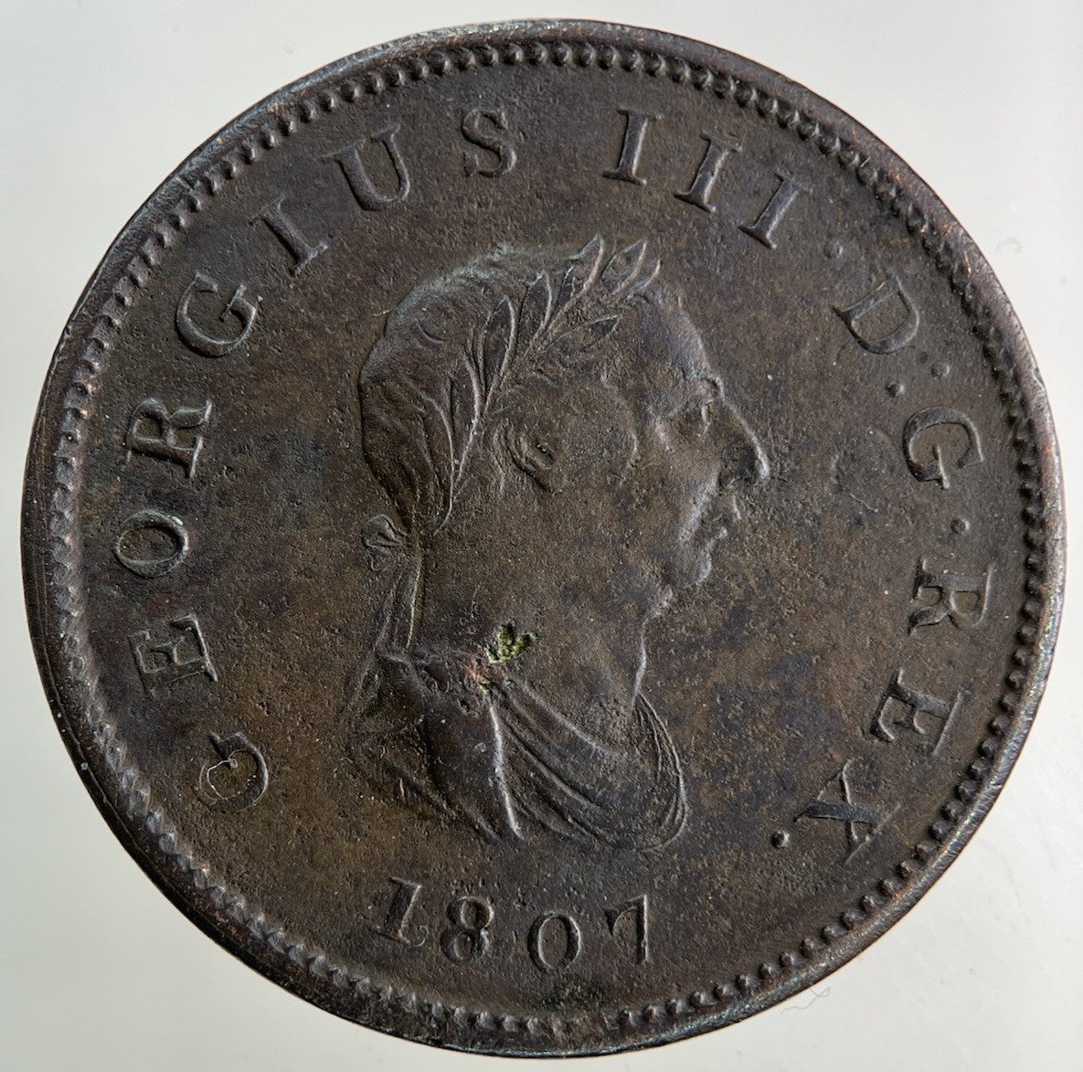 1807 George III 3rd Half - Penny Coin | Very High Grade