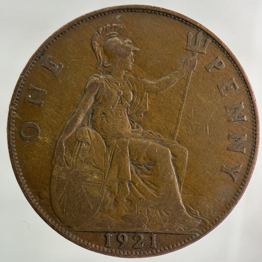 1921 George V One Penny Coin | Collectable Grade