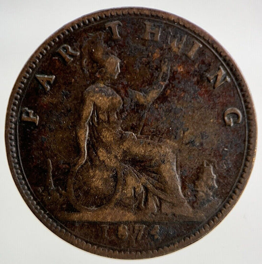 1874 - H Victoria Farthing Coin | Collectable Grade