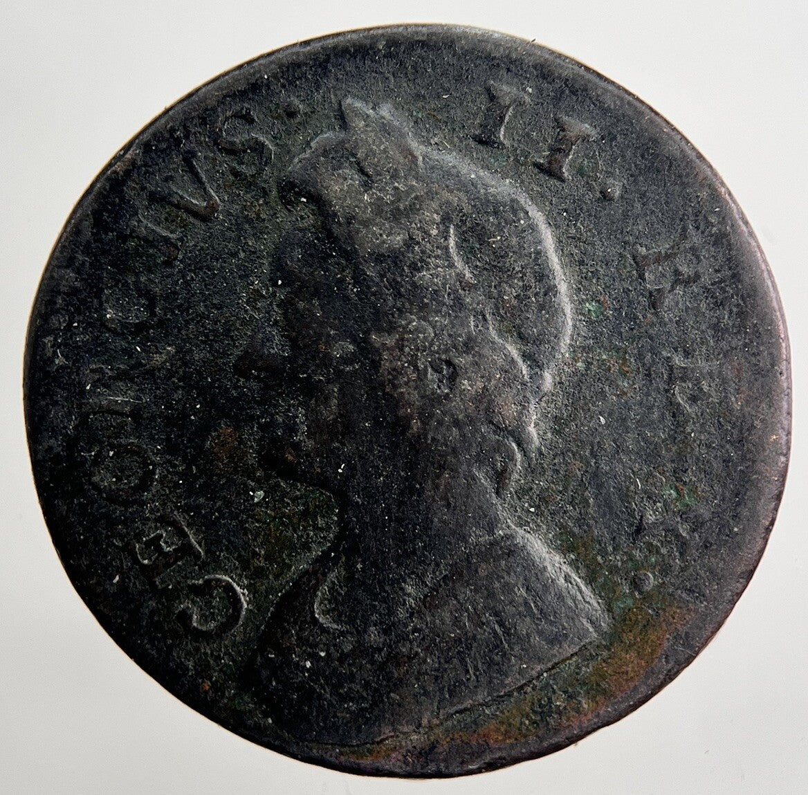 1736 George 2nd II Farthing Coin | Collectable Grade