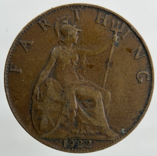 1922 George V Farthing Coin | Collectable Grade