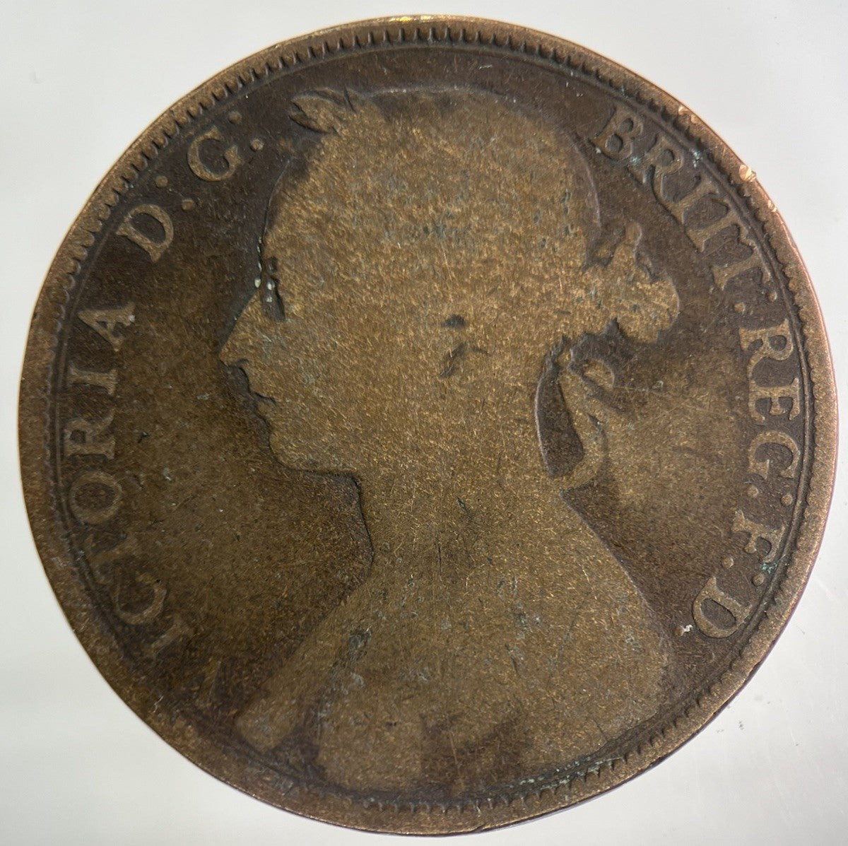1893 Victoria One Penny Coin | Collectable Grade