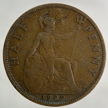 1929 George V Half - Penny Coin | Collectable Grade