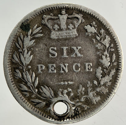 1883 Victoria Sixpence Silver Coin | Fine Collectable Grade