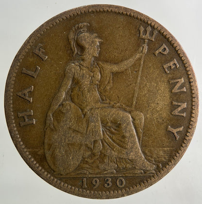 1930 George V Half - Penny Coin | Collectable Grade