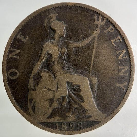 1898 Victoria One Penny Coin | Collectable Grade