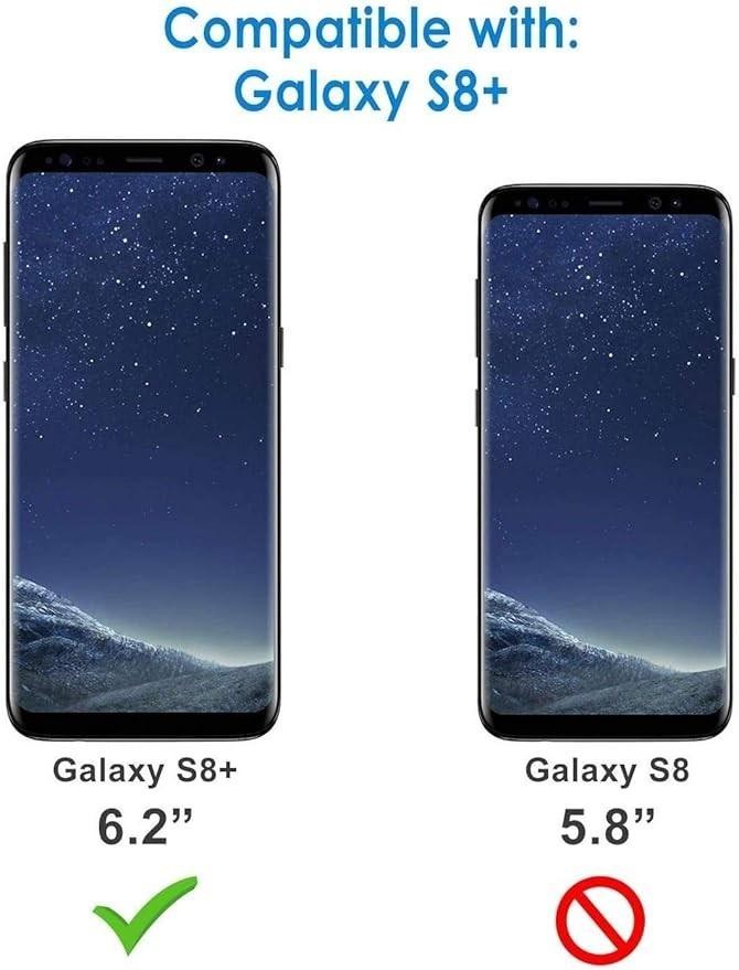 Samsung Galaxy S8 PLUS + Case 360 Full Body Protection Front Back Clear Cover