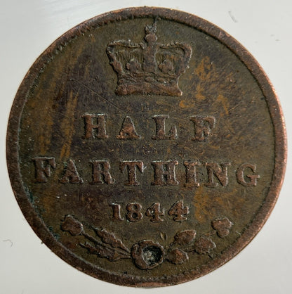 1844 Victoria Half Farthing Coin | Collectable Grade