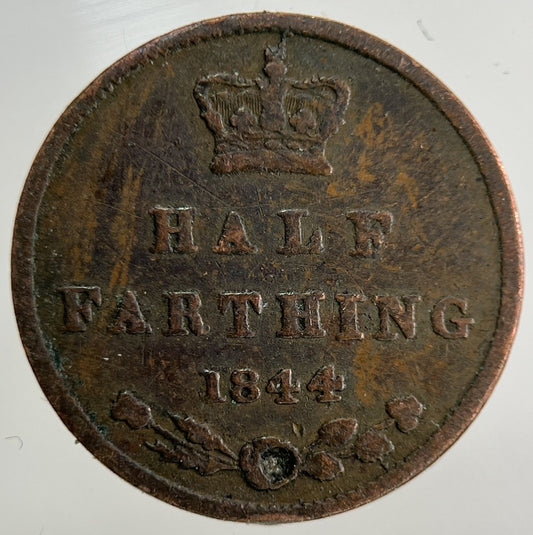1844 Victoria Half Farthing Coin | Collectable Grade